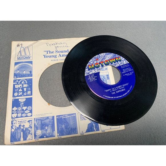 Vintage 1971 Motown 7" Vinyl Record - The Supremes "Nathan Jones" - Picture 2 of 3